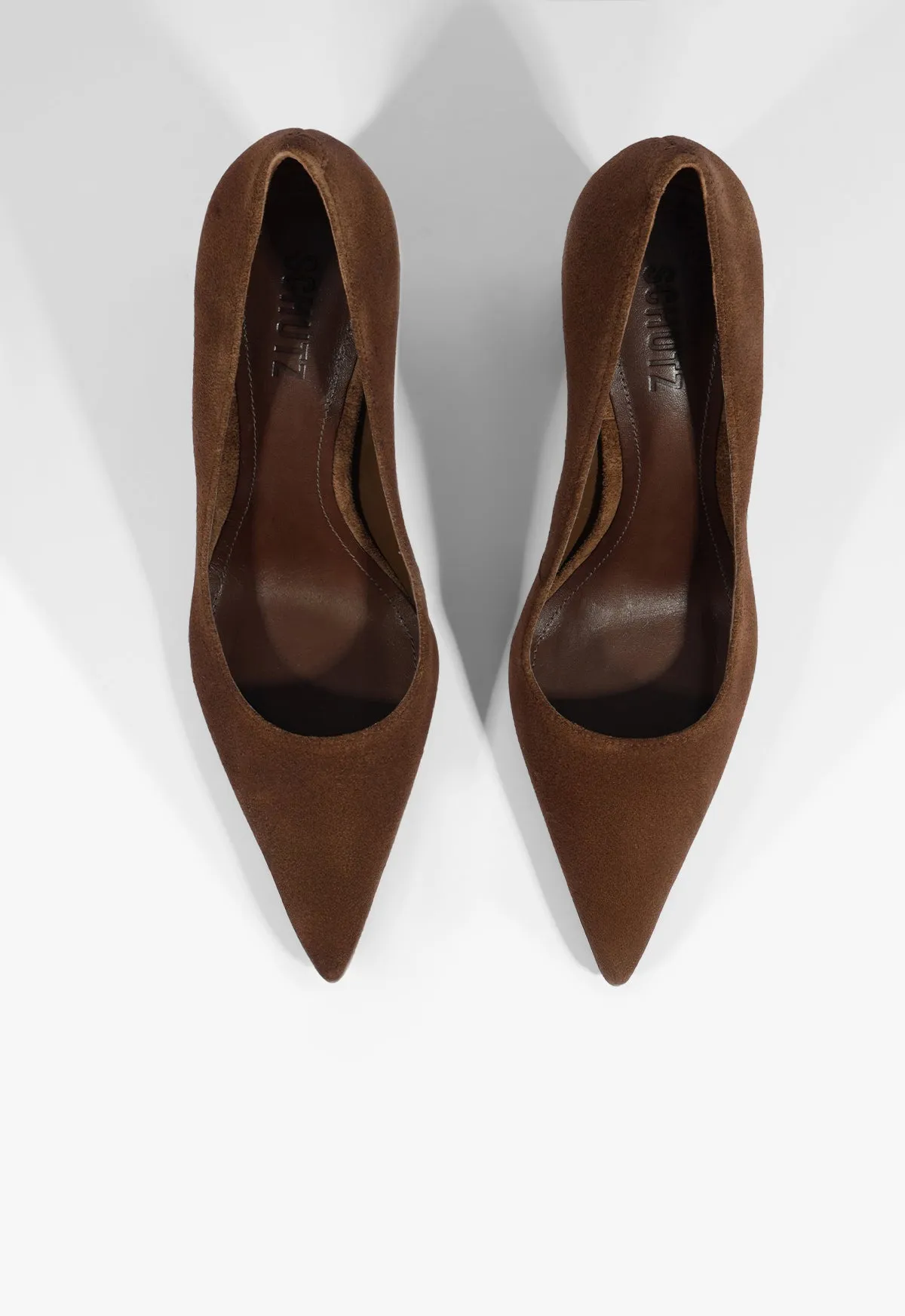 Classy High Heels Closed Toe Eleanor Suede Pump