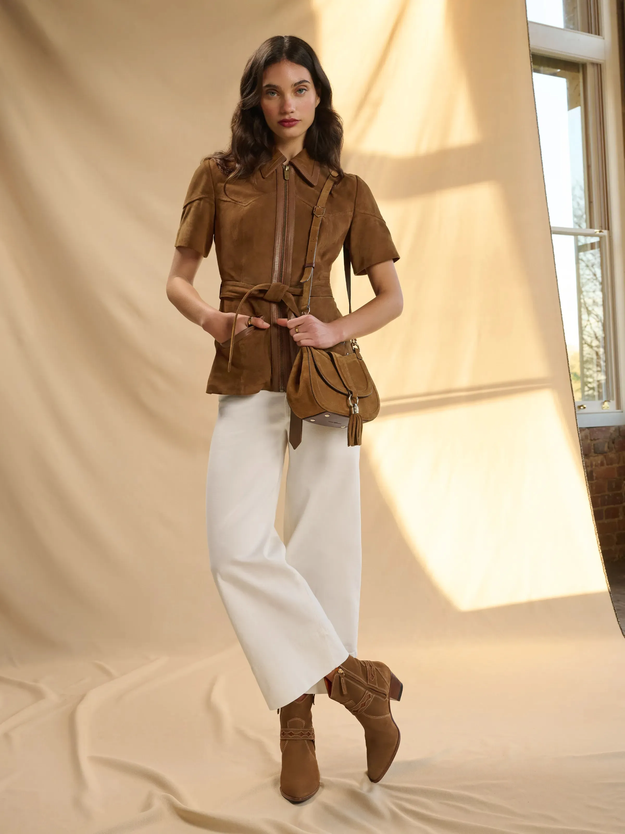 Shock   Absorbing Midsole Slip Resistant Rainy Day Commuter Ohio Ankle Boot - Tan