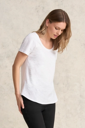 Organic Cotton T-Shirt - White Trendy Sweater