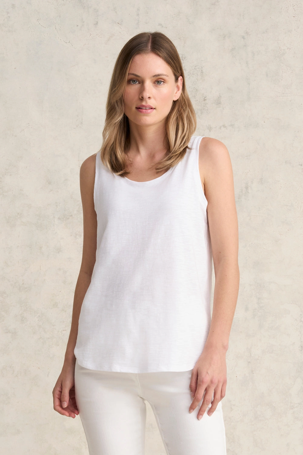 AllDaySoftness Organic Cotton Tank - White
