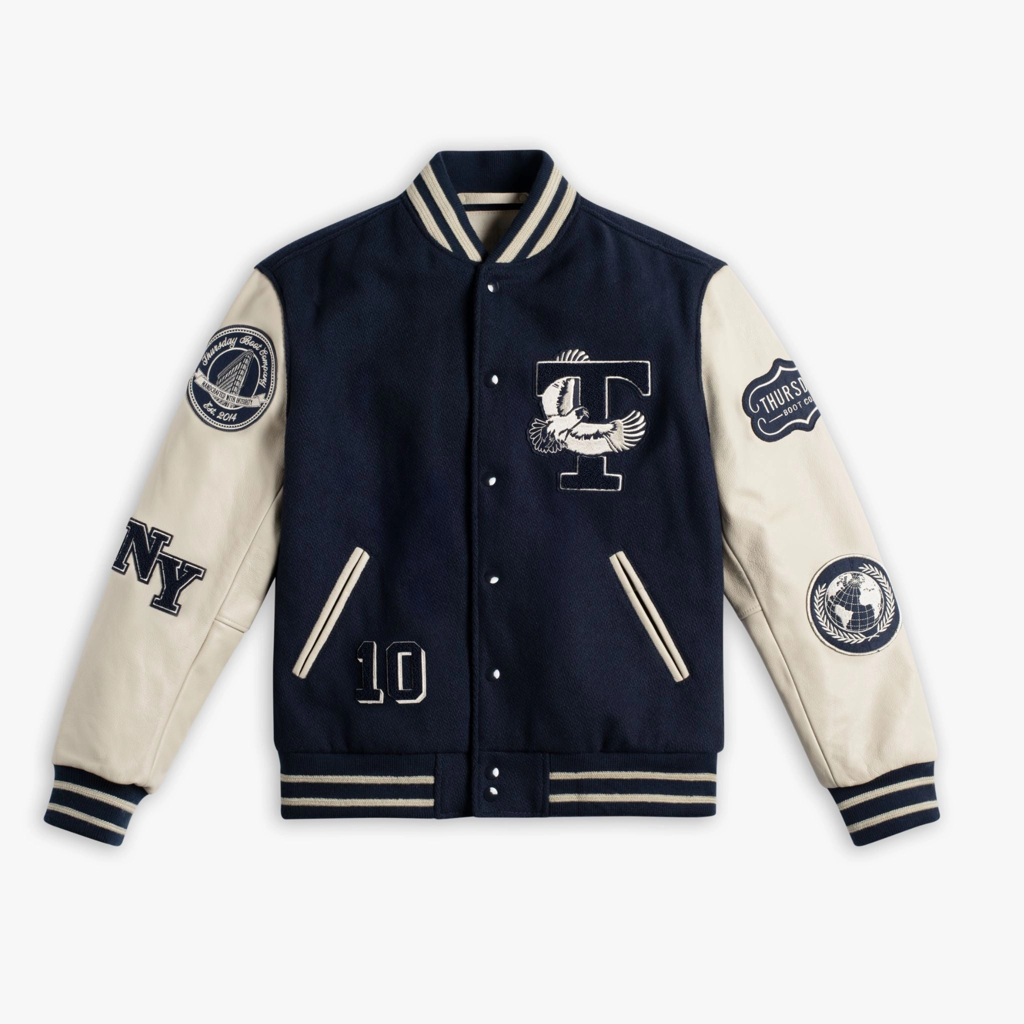 Varsity Jacket | Navy 10 Year Breathable wear