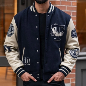 Varsity Jacket | Navy 10 Year Hydrostatic Rating Tested