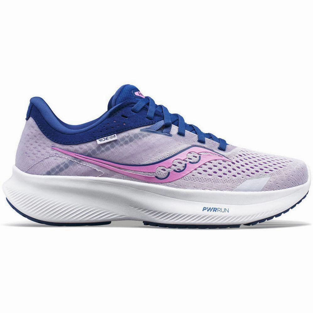 Comfortable Forefoot Cross-training tool Saucony Ride 16 Womens Running Shoes - Purple