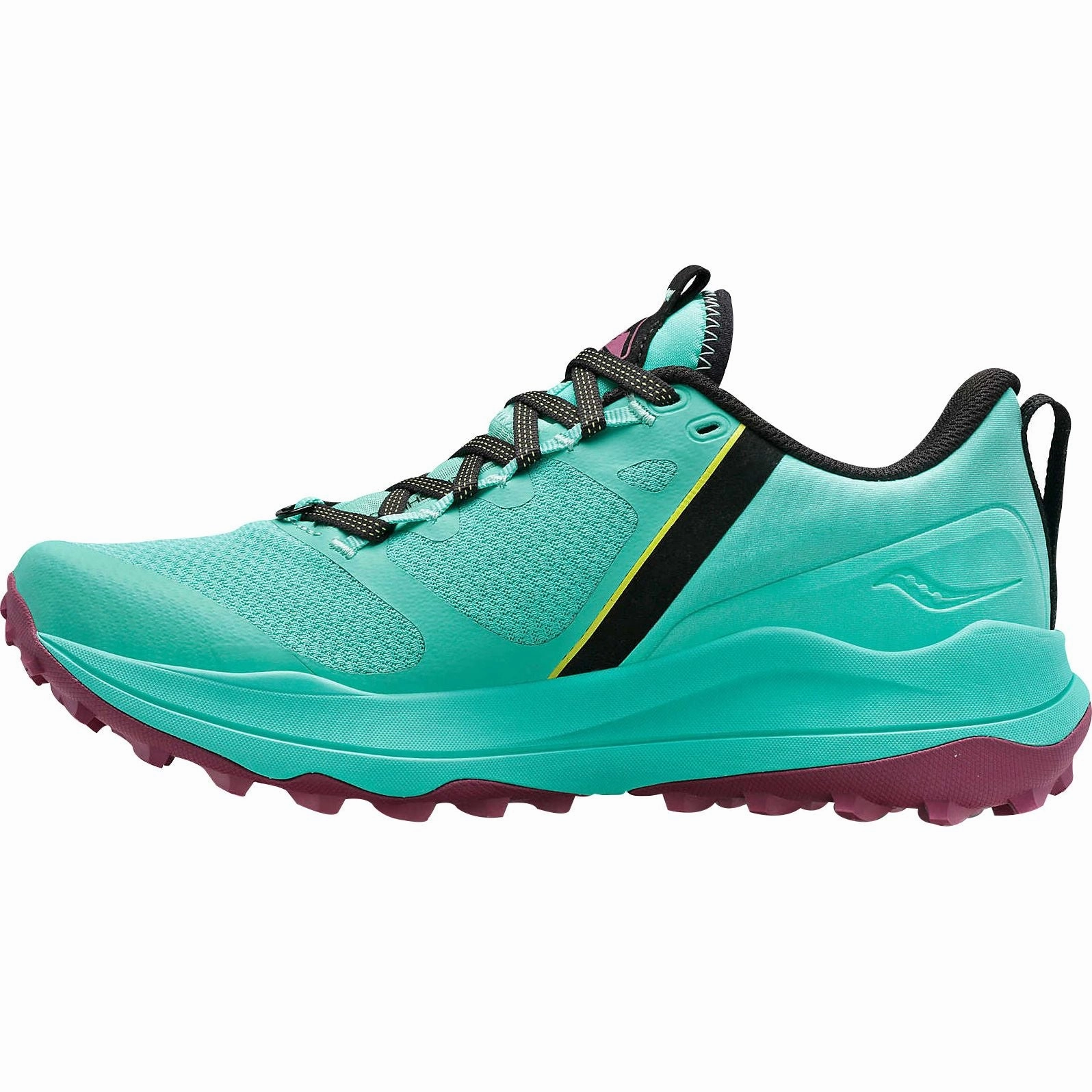 Saucony Xodus Ultra Womens Trail Running Shoes - Green motion - control - feature shoes