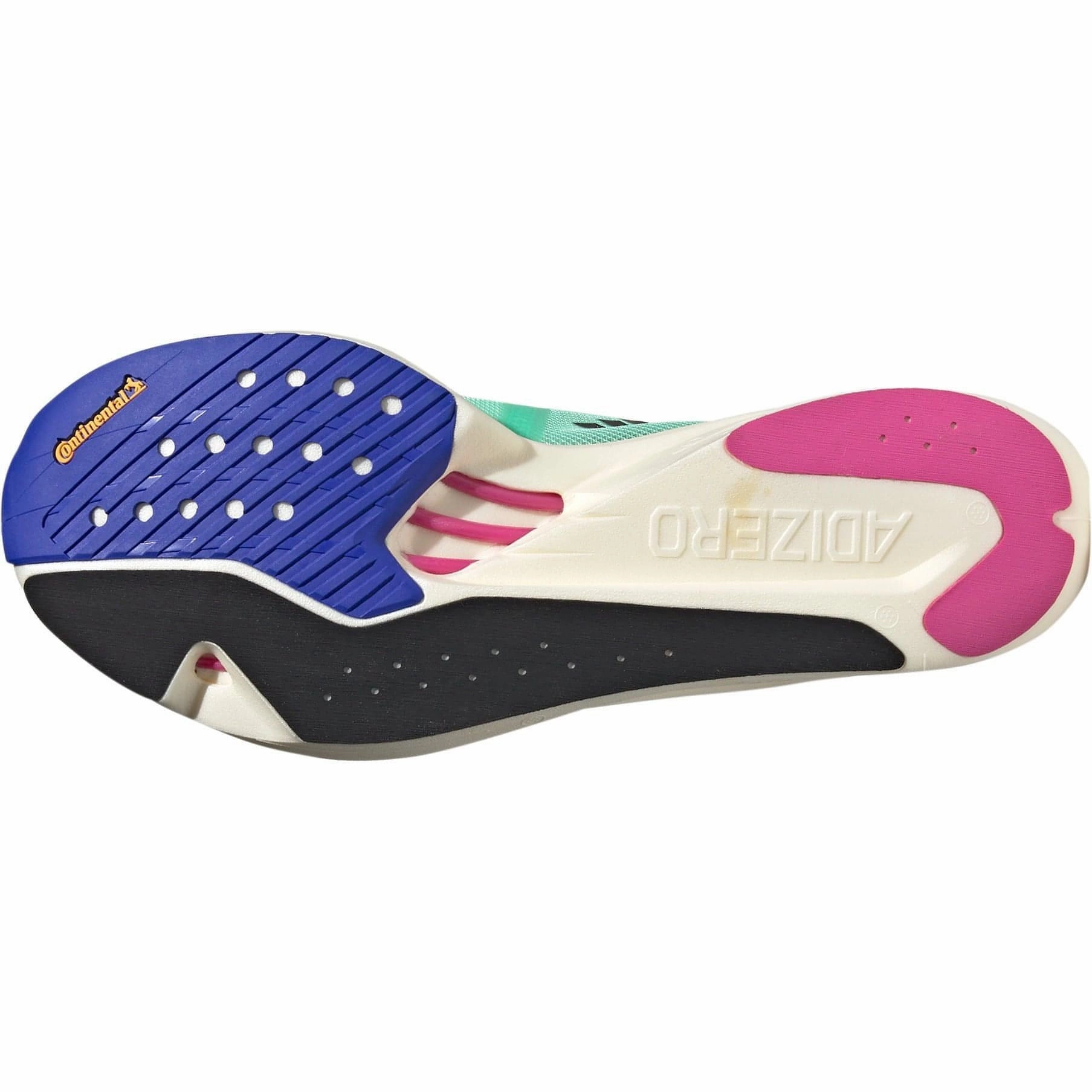 SoftInterior Seamless Toe Box Design adidas Adizero Takumi Sen 9 Running Shoes - Green