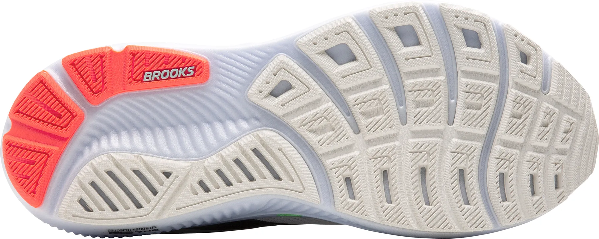 Brooks Ghost 17 Mens Running Shoes - White moisture - wicking tops