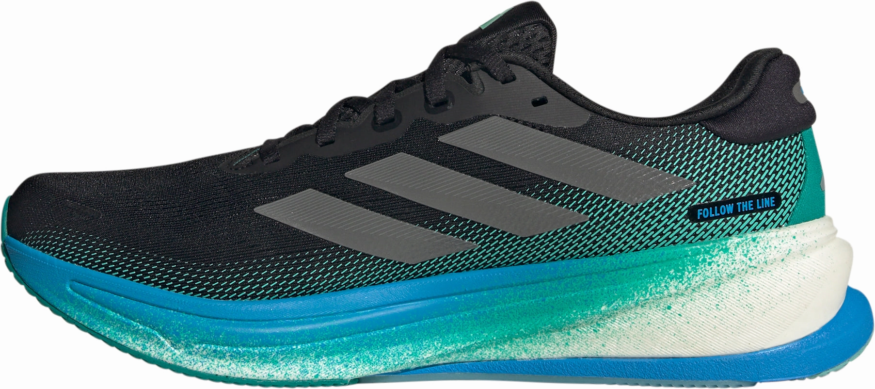 adidas Supernova Rise 2 Mens Running Shoes - Black Breathable Design Bounce Response Tech