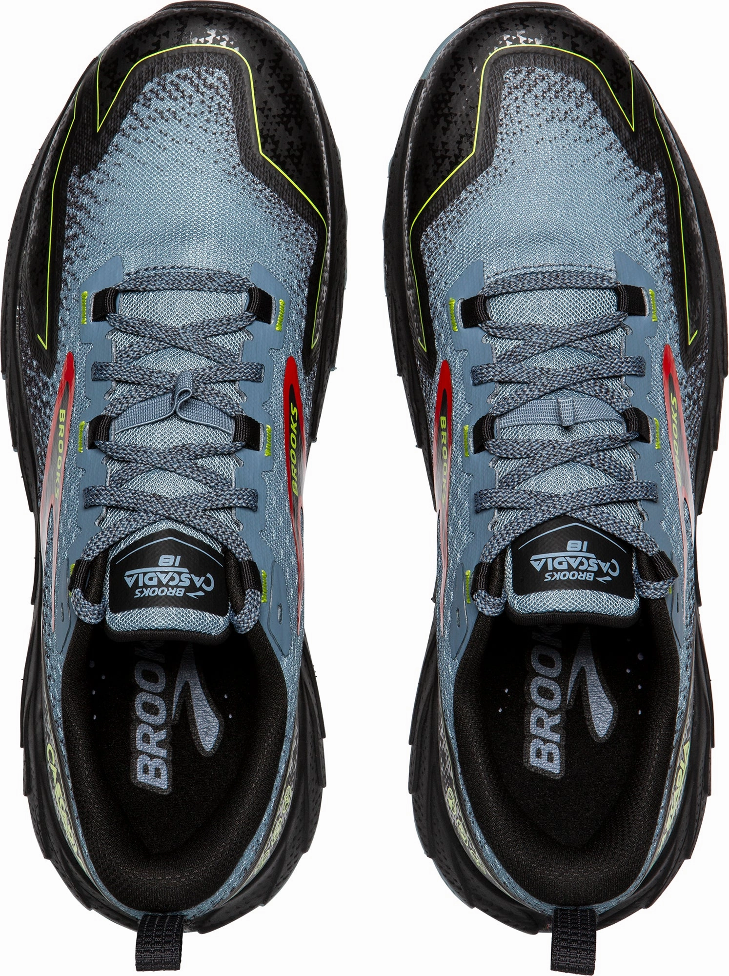 Brooks Cascadia 18 Mens Trail Running Shoes - Blue Spring - running dark shoes