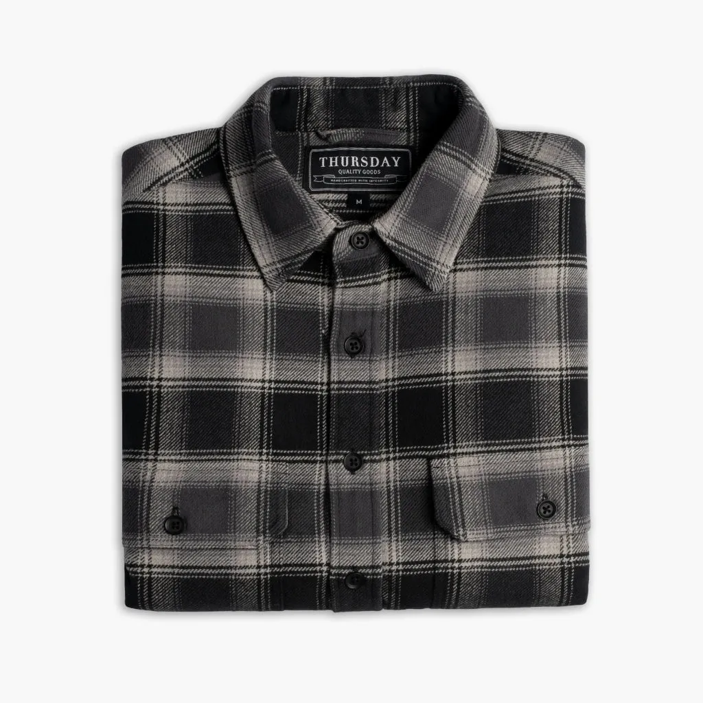 Micro Perforated Texture Summit Flannel Shirt | Castlerock