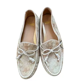 Shoes Flats By Johnston & Murphy In Snakeskin Print, Size:7 School Play Versatile Fit