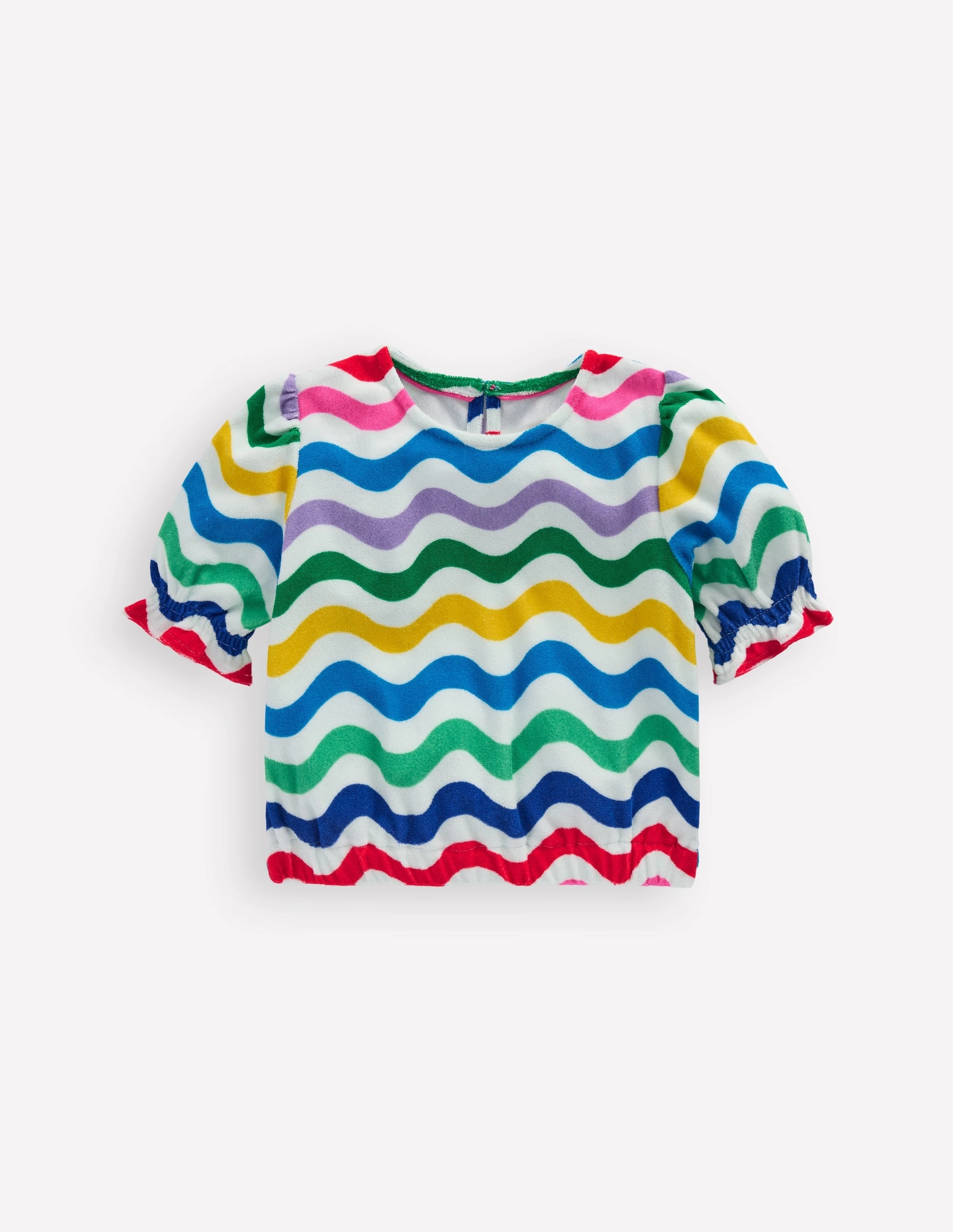 Ultra Soft Blended Textile Towelling Top-Multi Wave