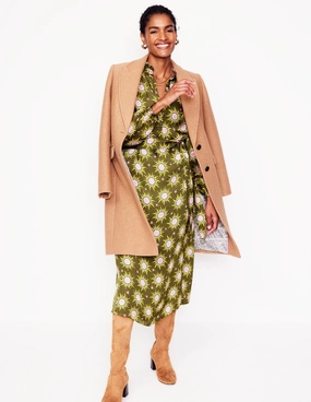 Jasmine Satin Midi Dress-Winter Moss, Celestial Vibrant Light Active Outfit