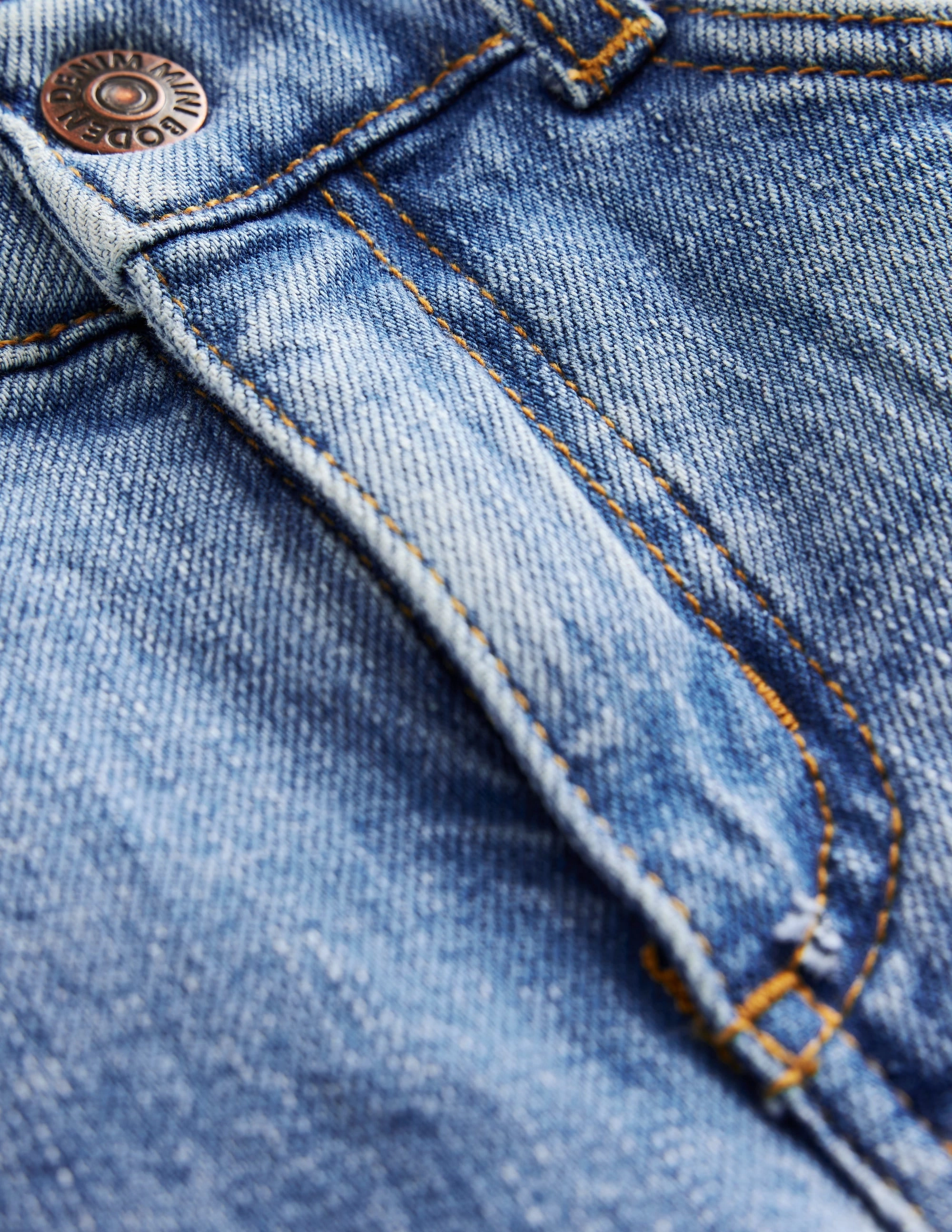 Comfort Flex Trendy Look Everyday Straight Jeans-Mid Wash Denim