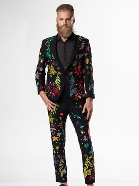 Any Old Iron Men's Jungle Suit Sleek Tailored Look Advanced Moisture Wicking