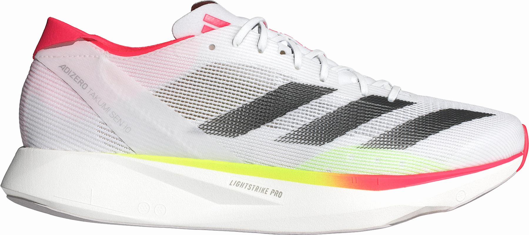 running in a stadium shoes Easy on off adidas Adizero Takumi Sen 10 Mens Running Shoes - White
