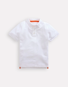 Breathable mesh Piqu?? Polo Shirt-White