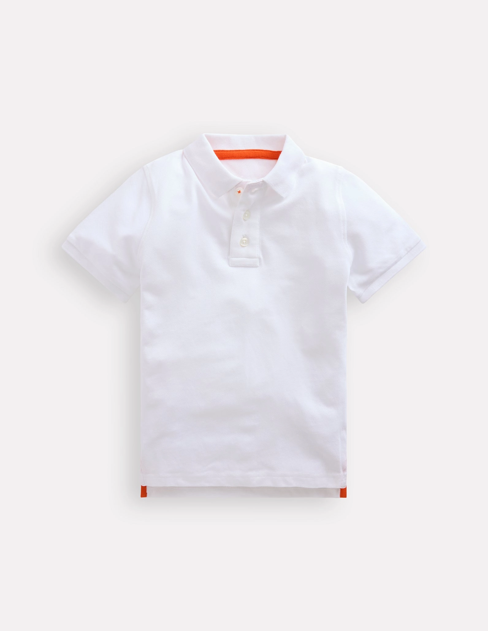 Casual Fit Timeless Appeal Piqu?? Polo Shirt-White