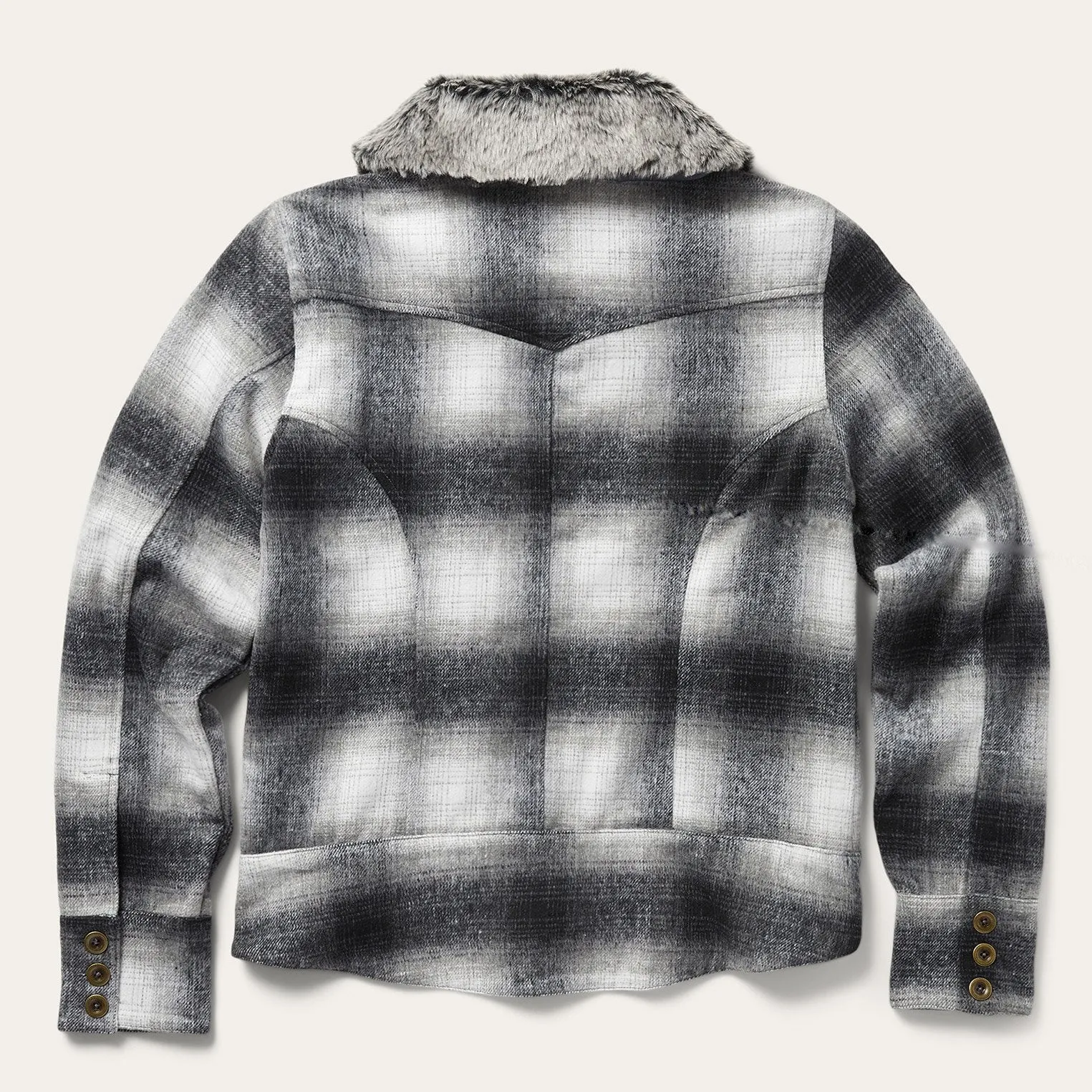 WindproofDesign Plaid Cropped Jacket
