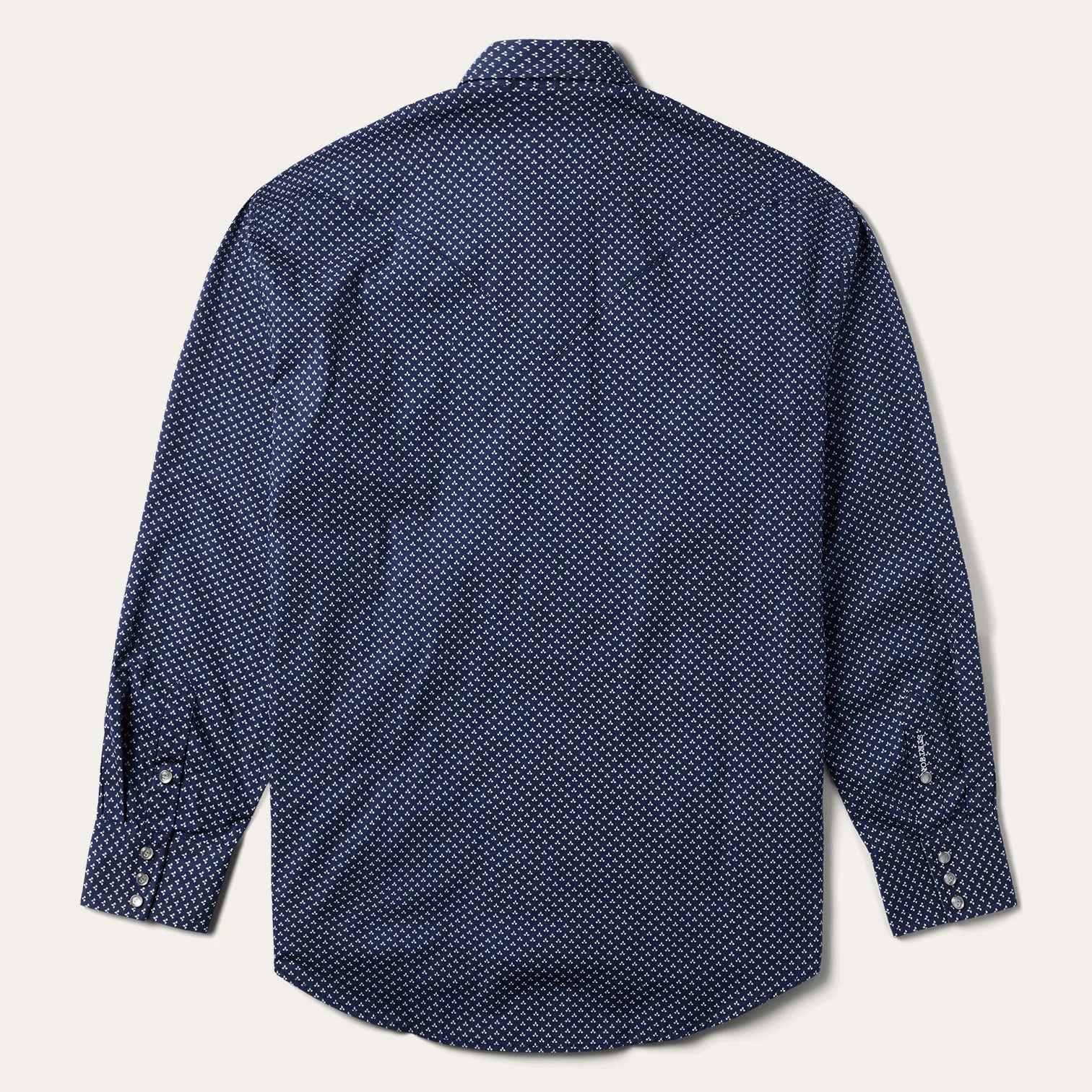 Breathable Comfort Traveler??s Choice Blue Polaris Geo Print Western Shirt