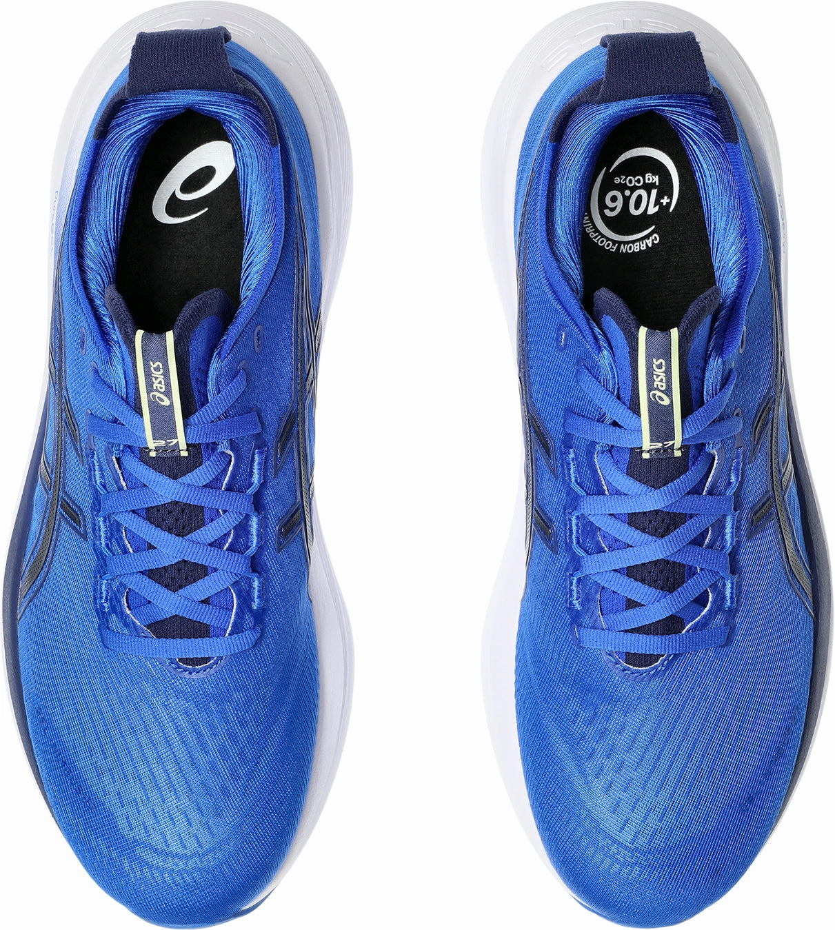 Asics Gel Nimbus 27 Mens Running Shoes - Blue Rubberized Edging endurance shoes