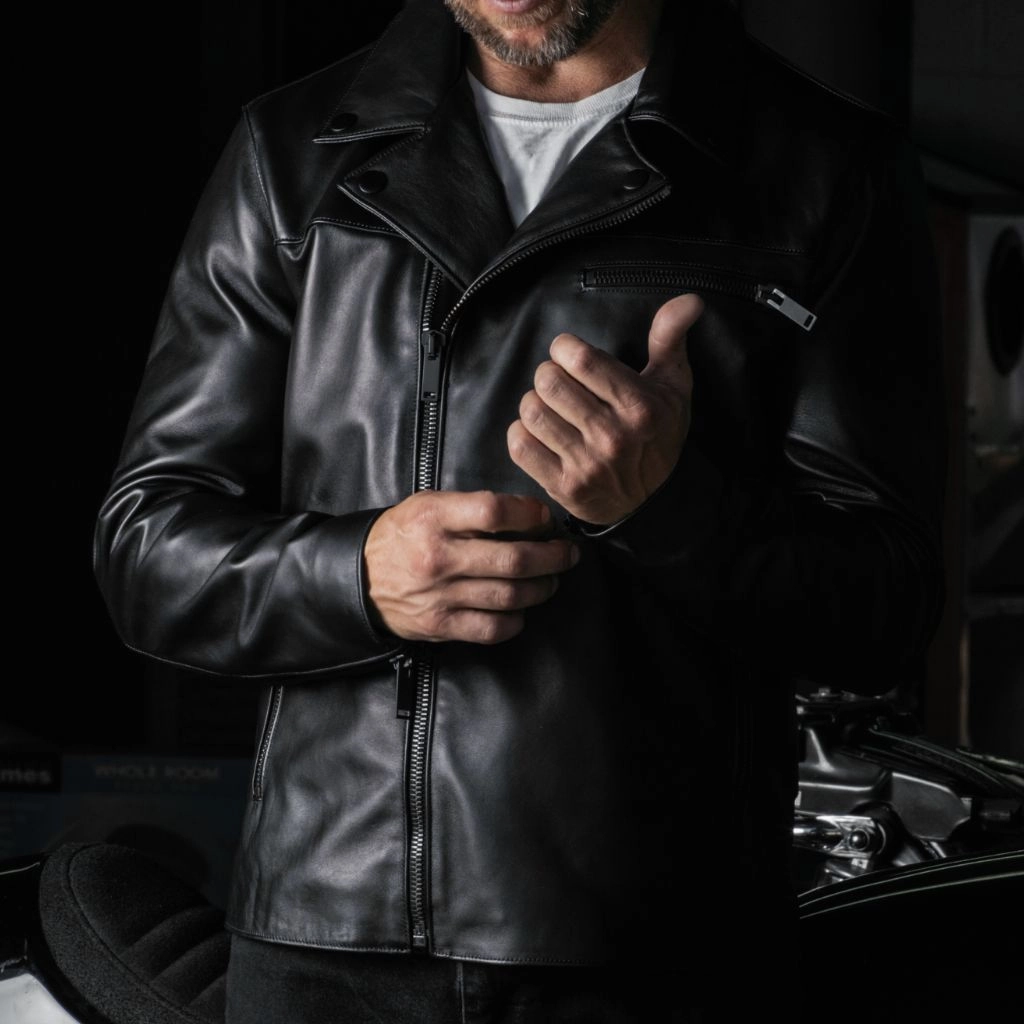 Motorcycle Jacket | Black suitable for land sports Athletic Wear