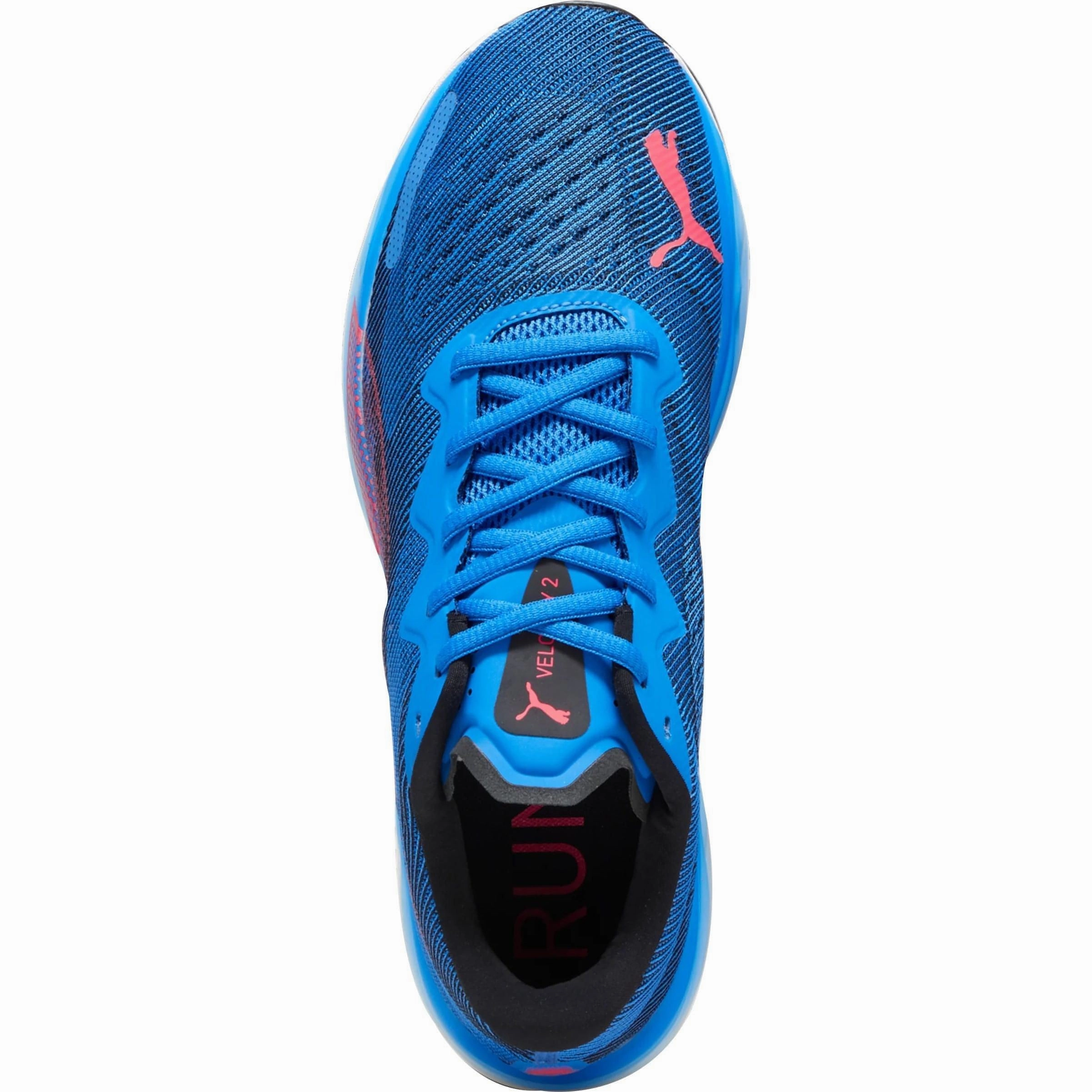 fartlek running shoe ability Cushioned Ankle Puma Velocity Nitro 2 Mens Running Shoes - Blue