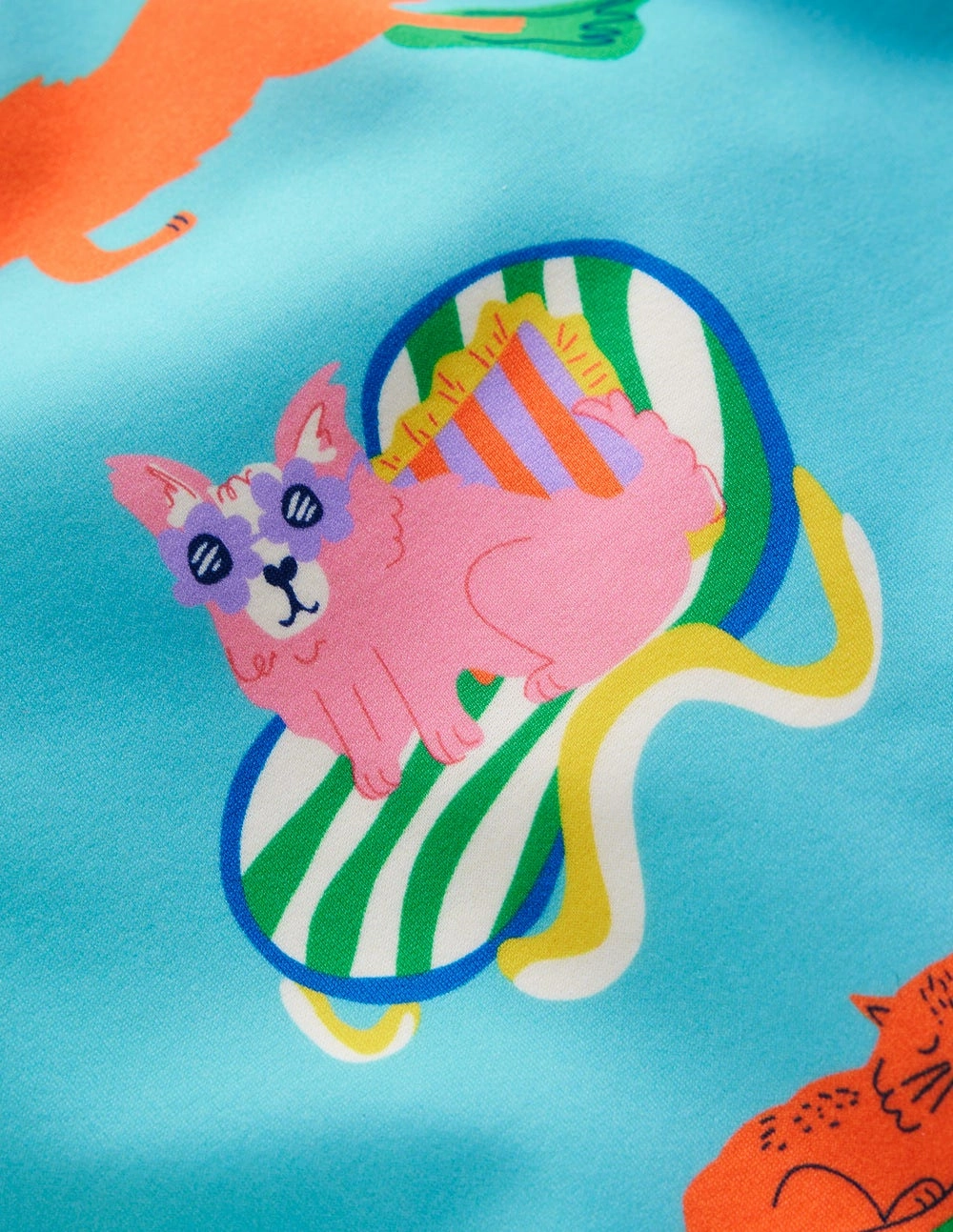 Pretty Cross-Back Swimsuit-Caribbean Blue Poolside Pets Built In Shorts Island Life