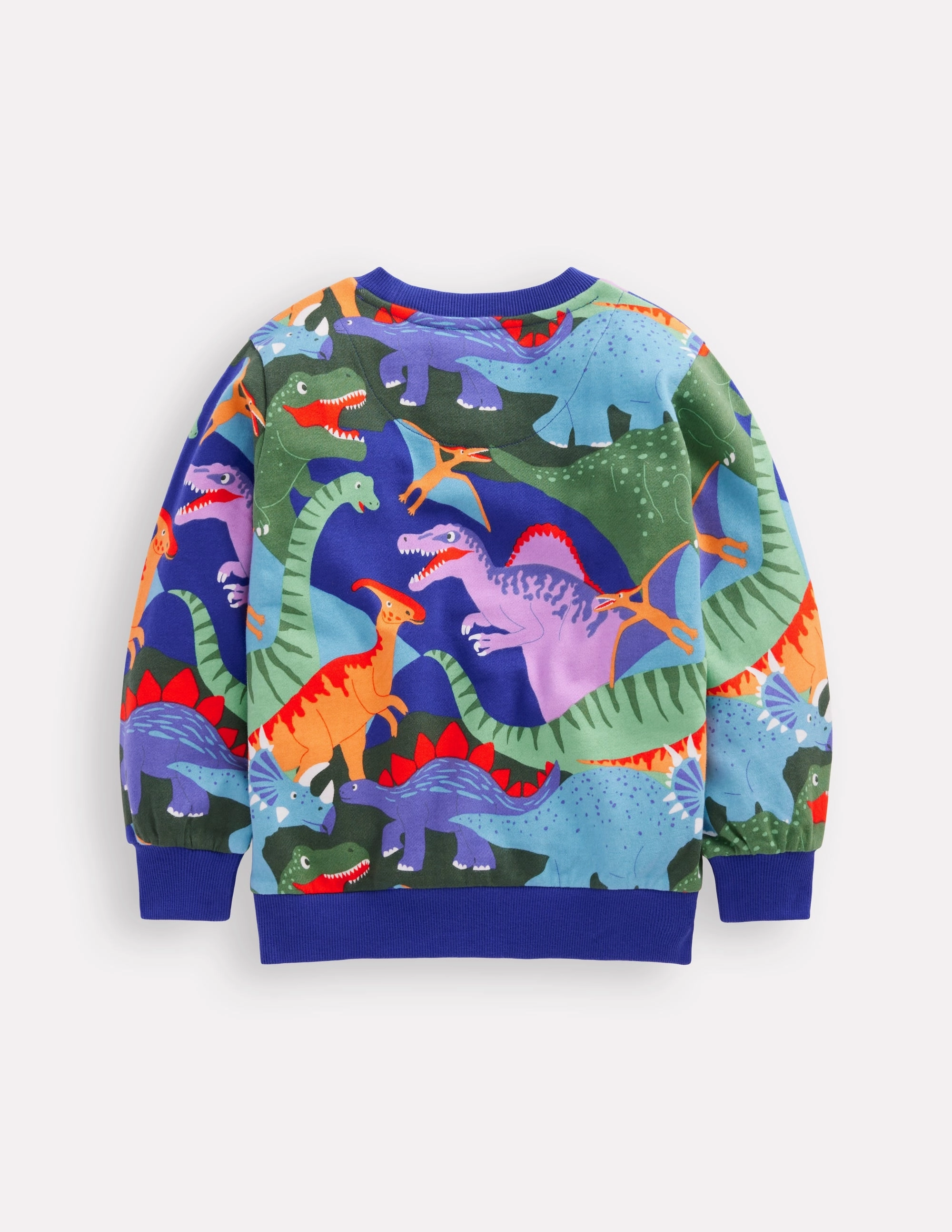 Perfectly Fit Printed Sweatshirt-Multi Dino Camo