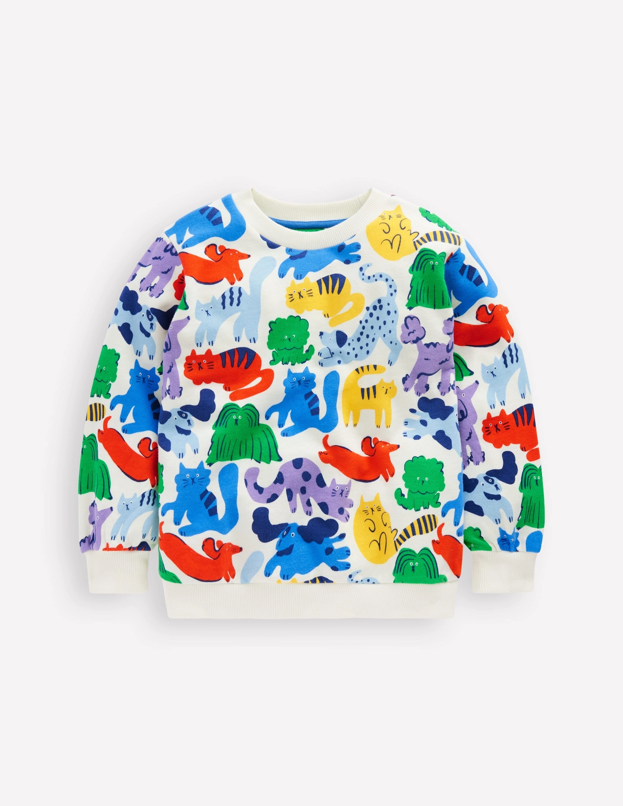 Functional Fit Printed Sweatshirt-Rainbow Pets