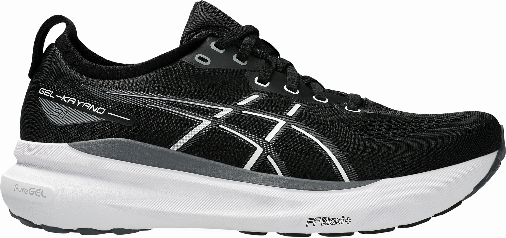 stretchy upper shoes Comfort Focused Insole Asics Gel Kayano 31 WIDE FIT (2E) Mens Running Shoes - Black