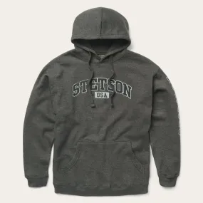 Charcoal Heather Fleece Hooded Sweatshirt QuickRelease Buckles
