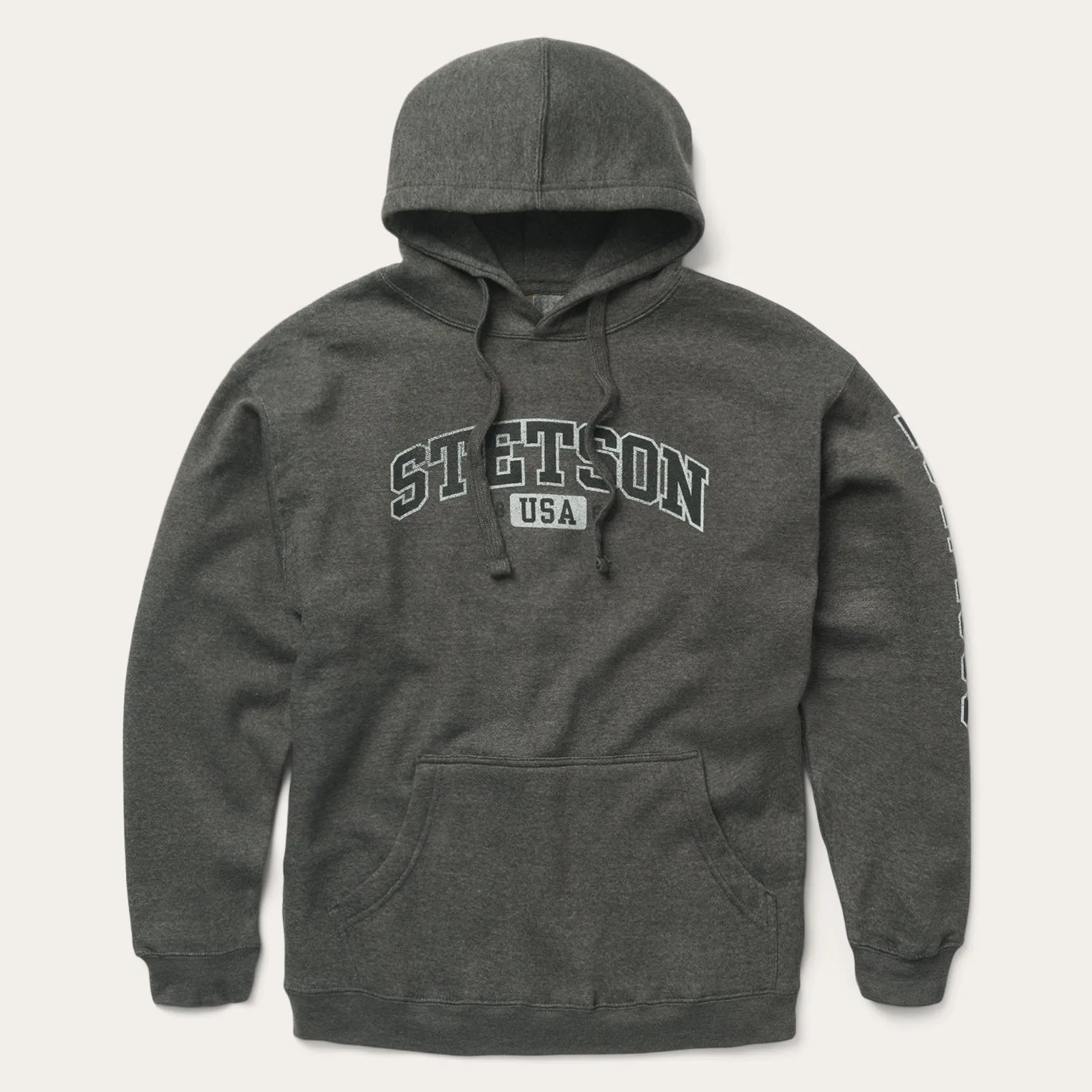 Charcoal Heather Fleece Hooded Sweatshirt QuickRelease Buckles