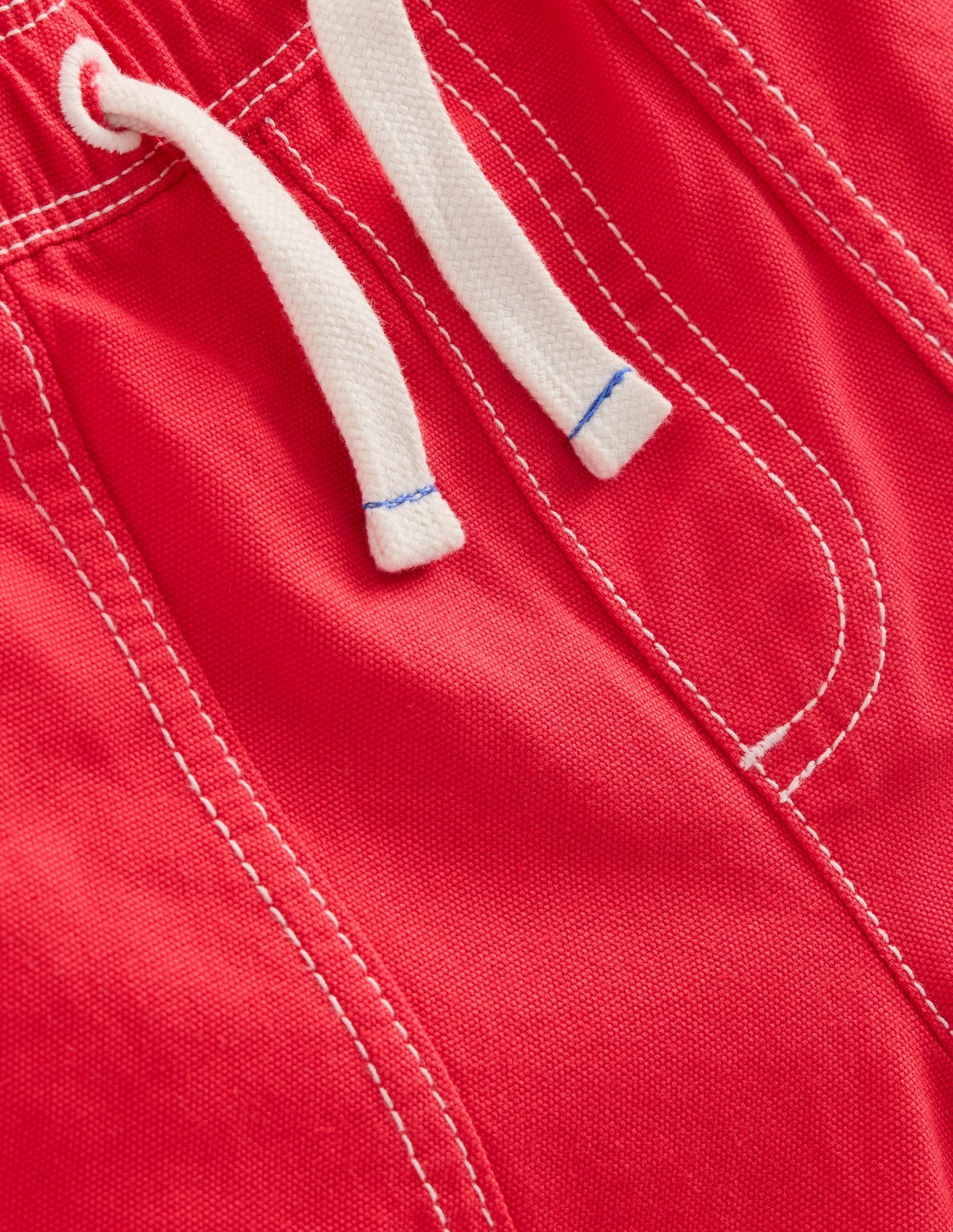 Pull-On Cotton Shorts-Jam Red Socks Flexible stretch