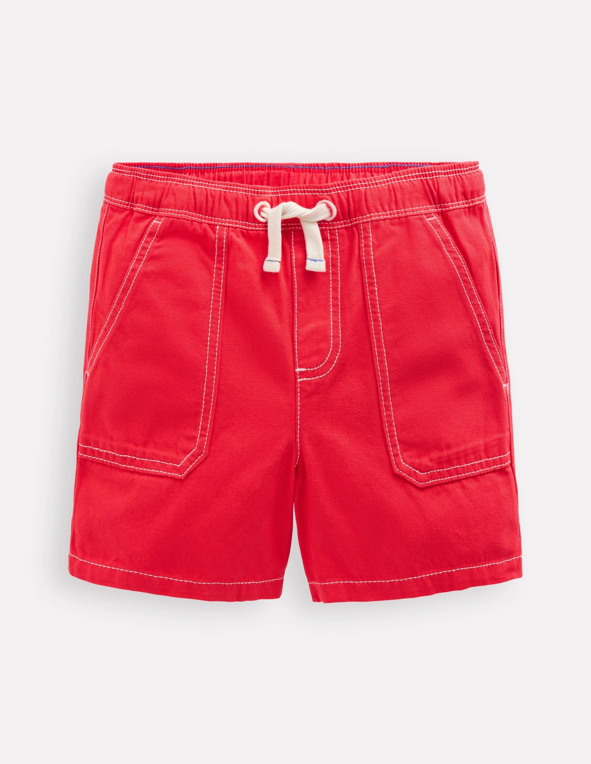 Pull-On Cotton Shorts-Jam Red Functional Fit