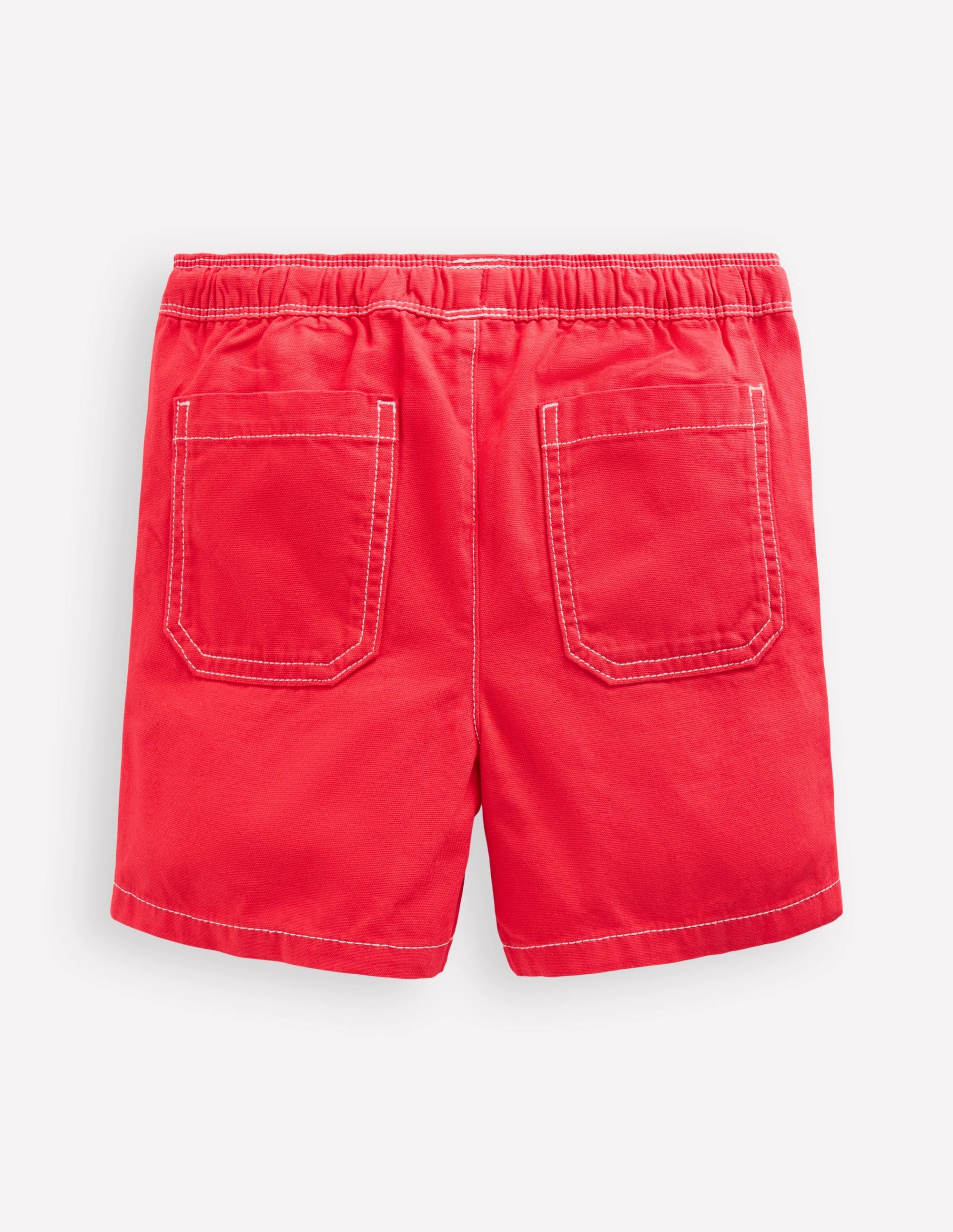 No Bunching day trip Pull-On Cotton Shorts-Jam Red