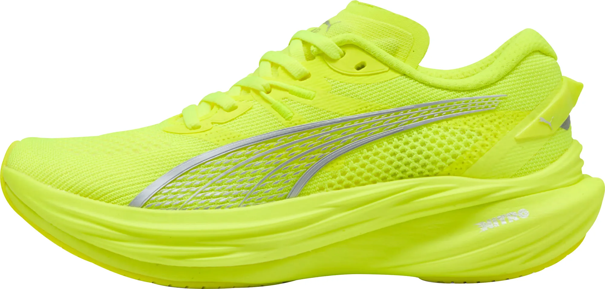 Puma Deviate Nitro 3 Womens Running Shoes - Yellow environmental - event running option lace - trimmed - design shoes