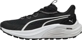 running in a neighborhood Puma Electrify Nitro 4 Womens Trail Running Shoes - Black