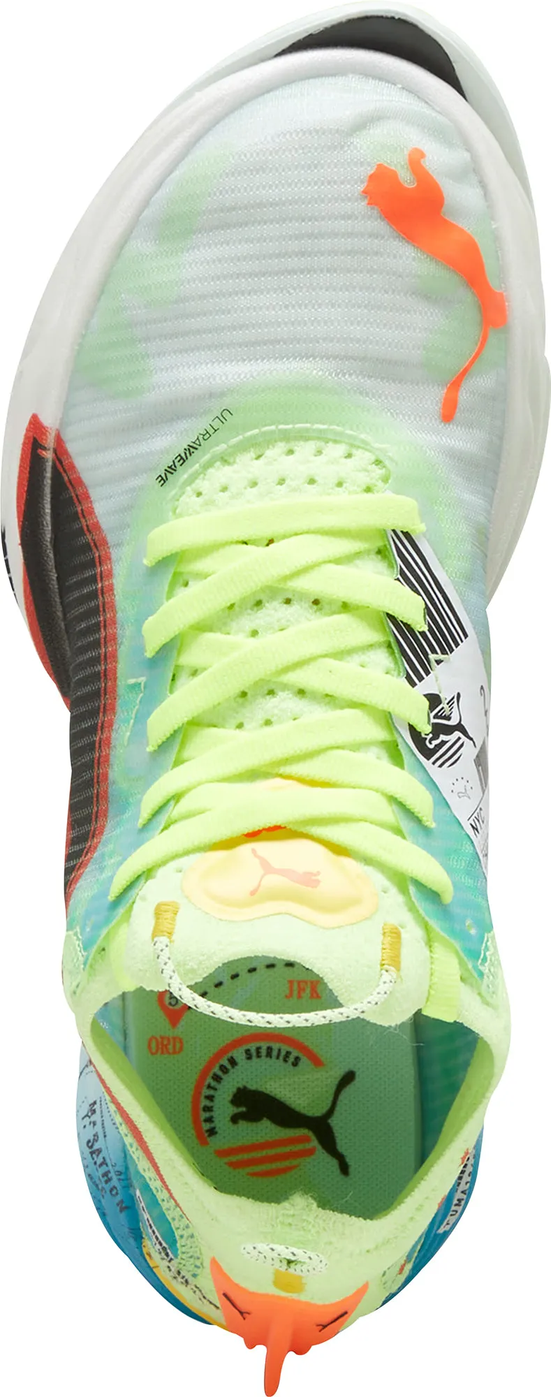 Puma Fast-R Nitro Elite 2 Womens Running Shoes - Green Lightweight Mesh