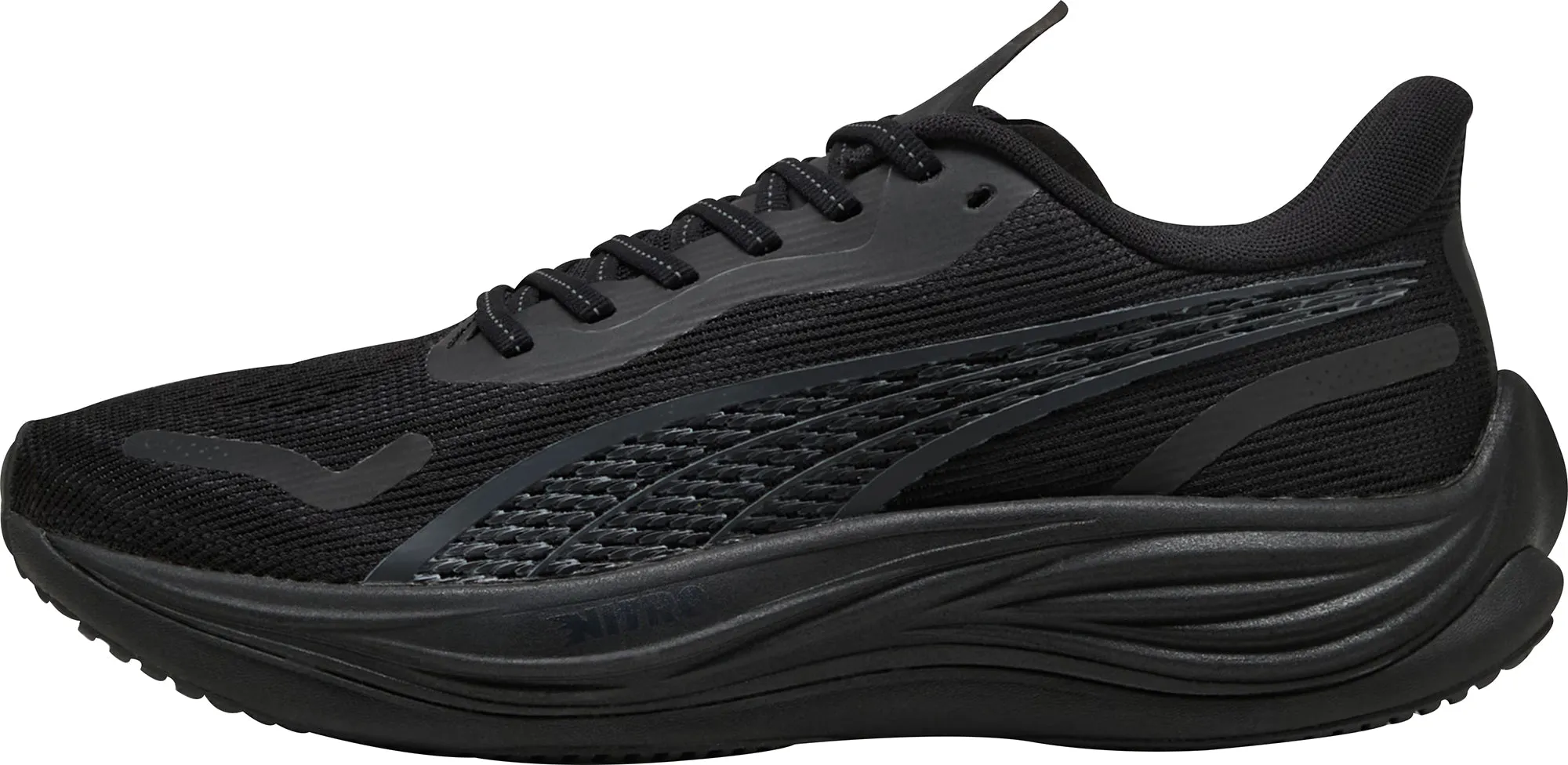 Puma Velocity Nitro 3 Mens Running Shoes - Black Synthetic Overlay Support