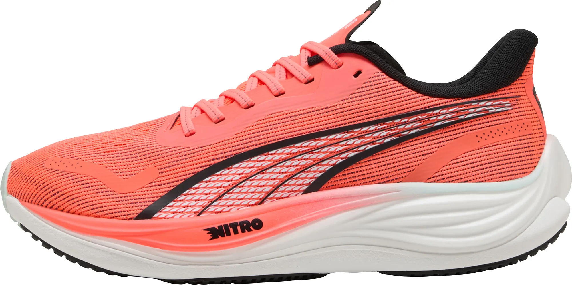 Puma Velocity Nitro 3 Mens Running Shoes - Red Ventilated Perforation System heavy - duty - construction - feature shoes
