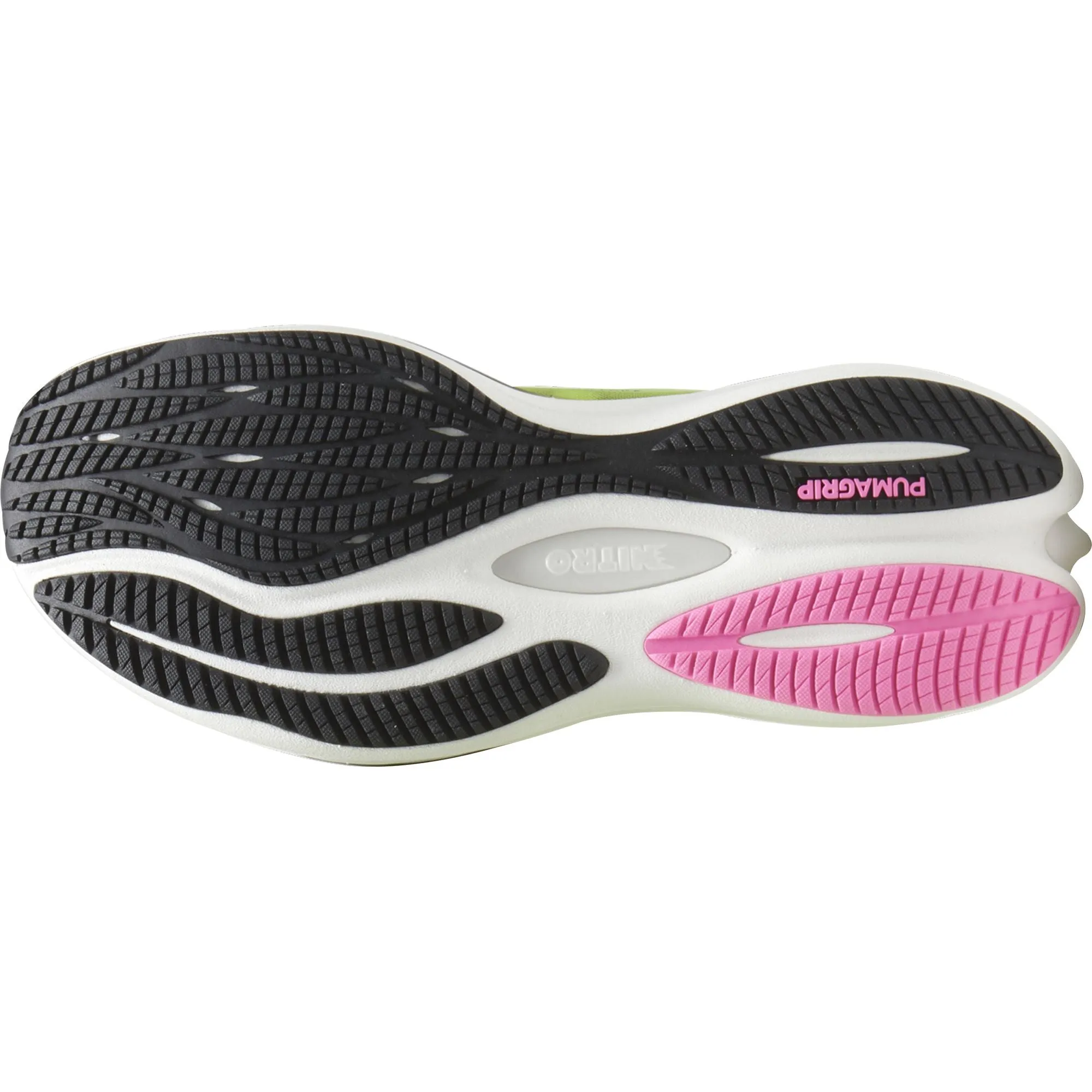 maximalist shoe style Puma Velocity Nitro 3 Womens Running Shoes - Green