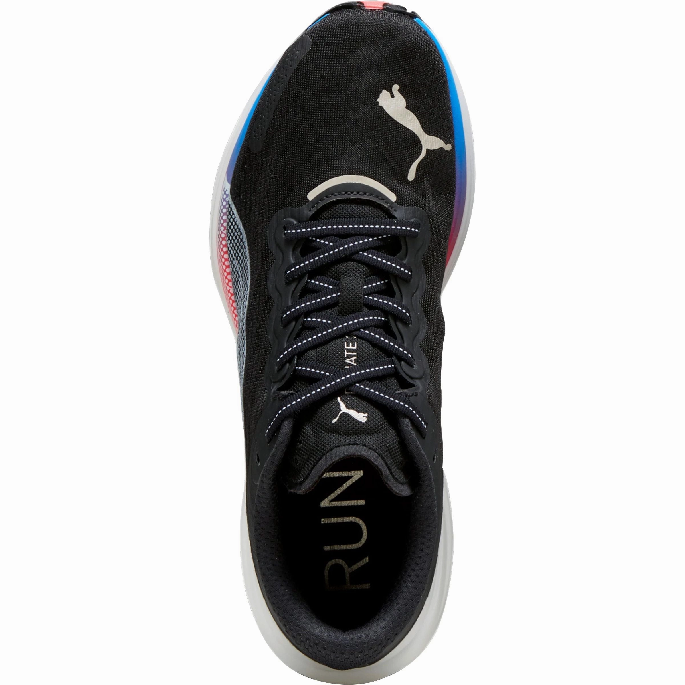 foot - fatigue - reduction waterproof running gear Puma Deviate Nitro 2 Mens Running Shoes - Black