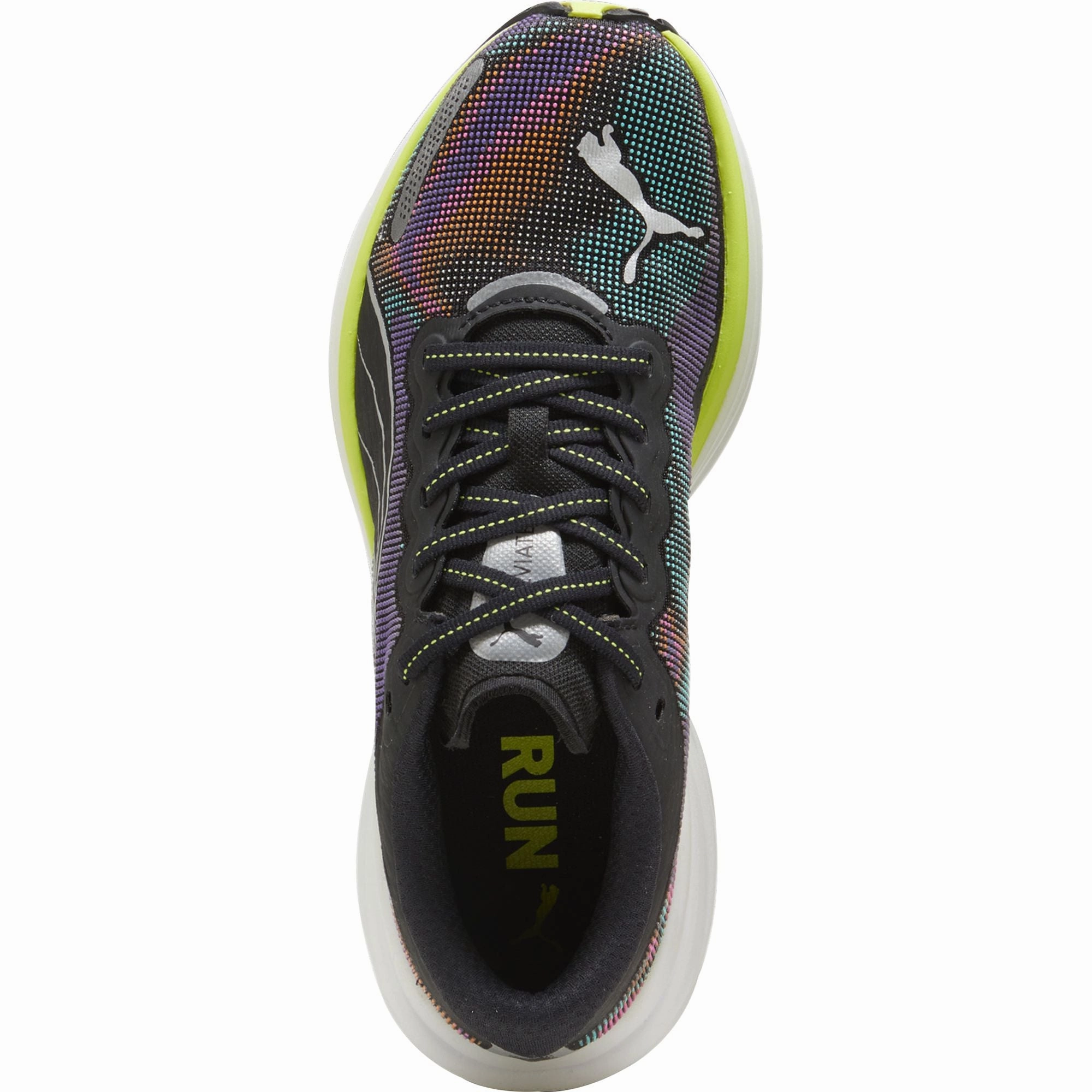 Stability Wing System Comfort Cushion Puma Deviate Nitro 2 Womens Running Shoes - Black