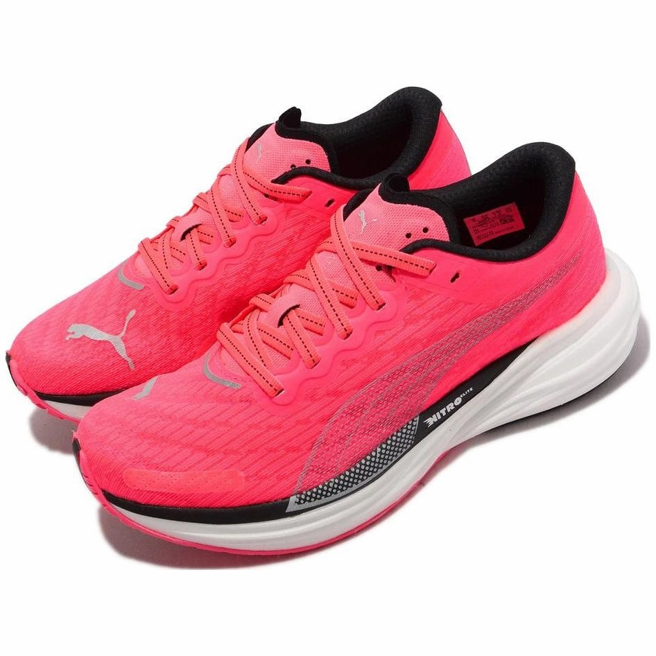Puma Deviate Nitro 2 Womens Running Shoes - Pink Ankle Collarbone Padding