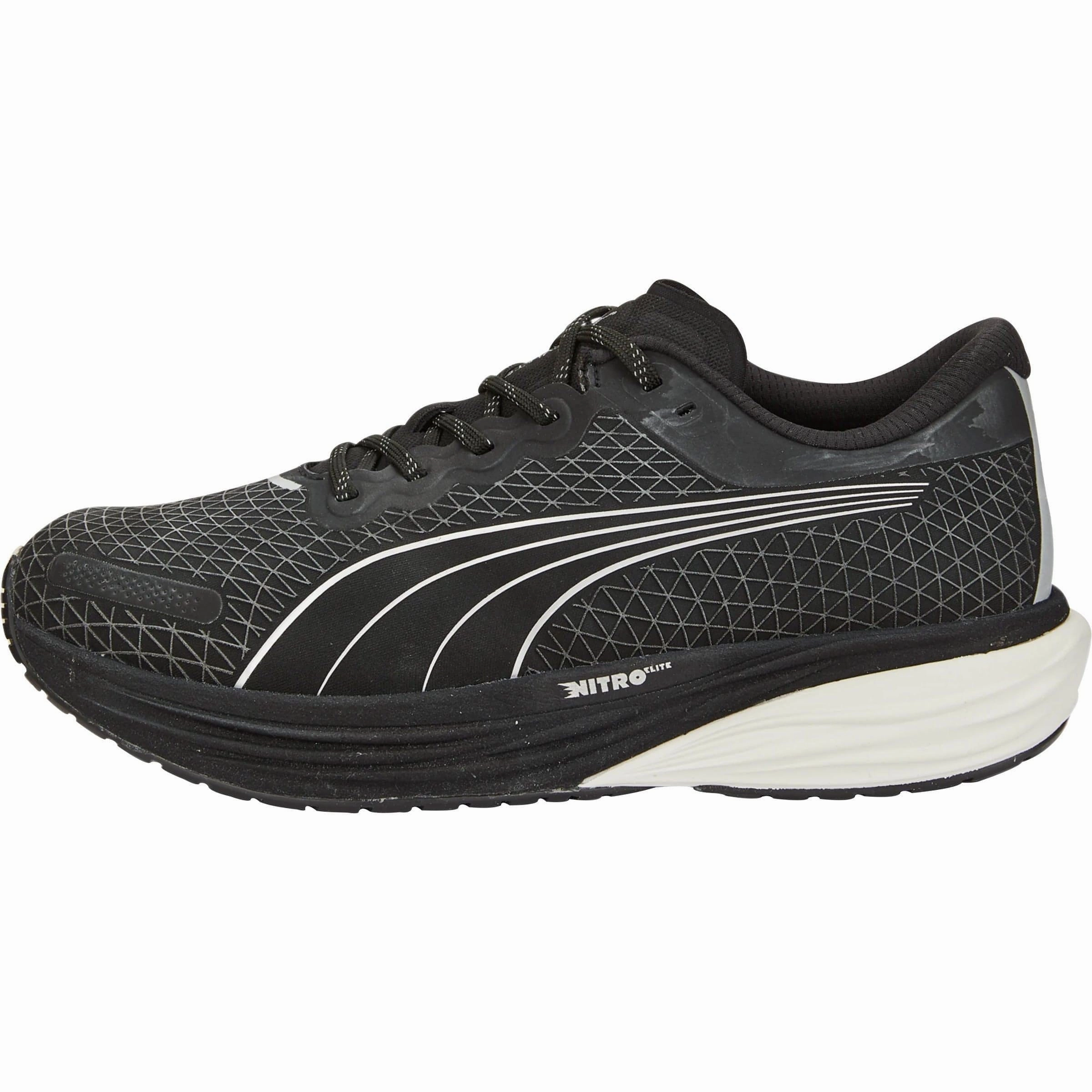cold - resistant - design shoes Tear Resistant Upper Puma Deviate Nitro 2 WTR Mens Running Shoes - Black