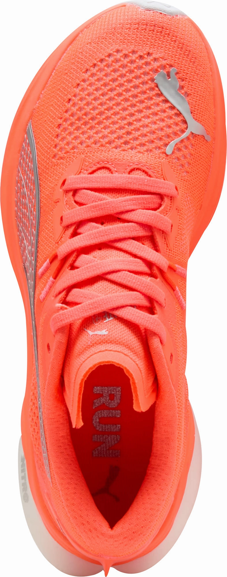 Puma Deviate Nitro 3 Womens Running Shoes - Red Compression Molded Midfoot