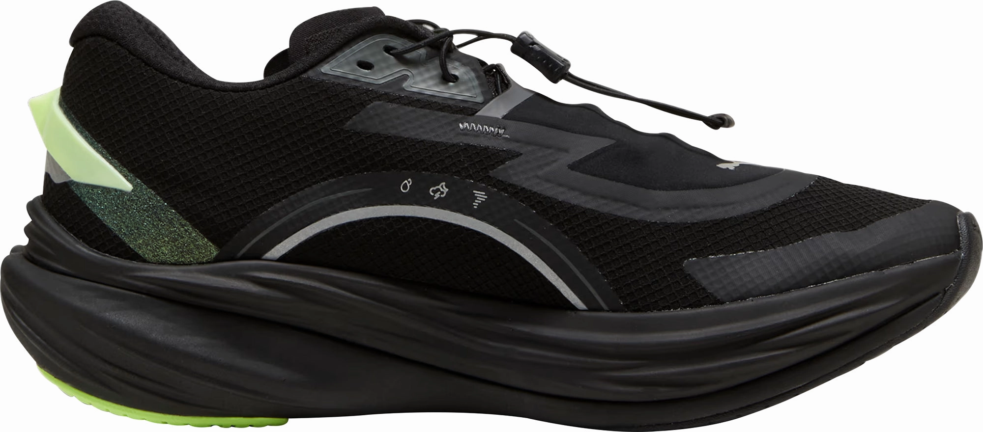 Puma Deviate Nitro 3 WTR  Mens Running Shoes - Black Pressure Dispersion Nodes park - running shoes