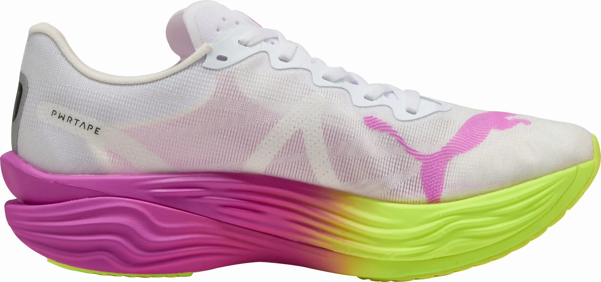 Puma Deviate Nitro Elite 3 Mens Running Shoes - White running in a sinter terrace area shoes