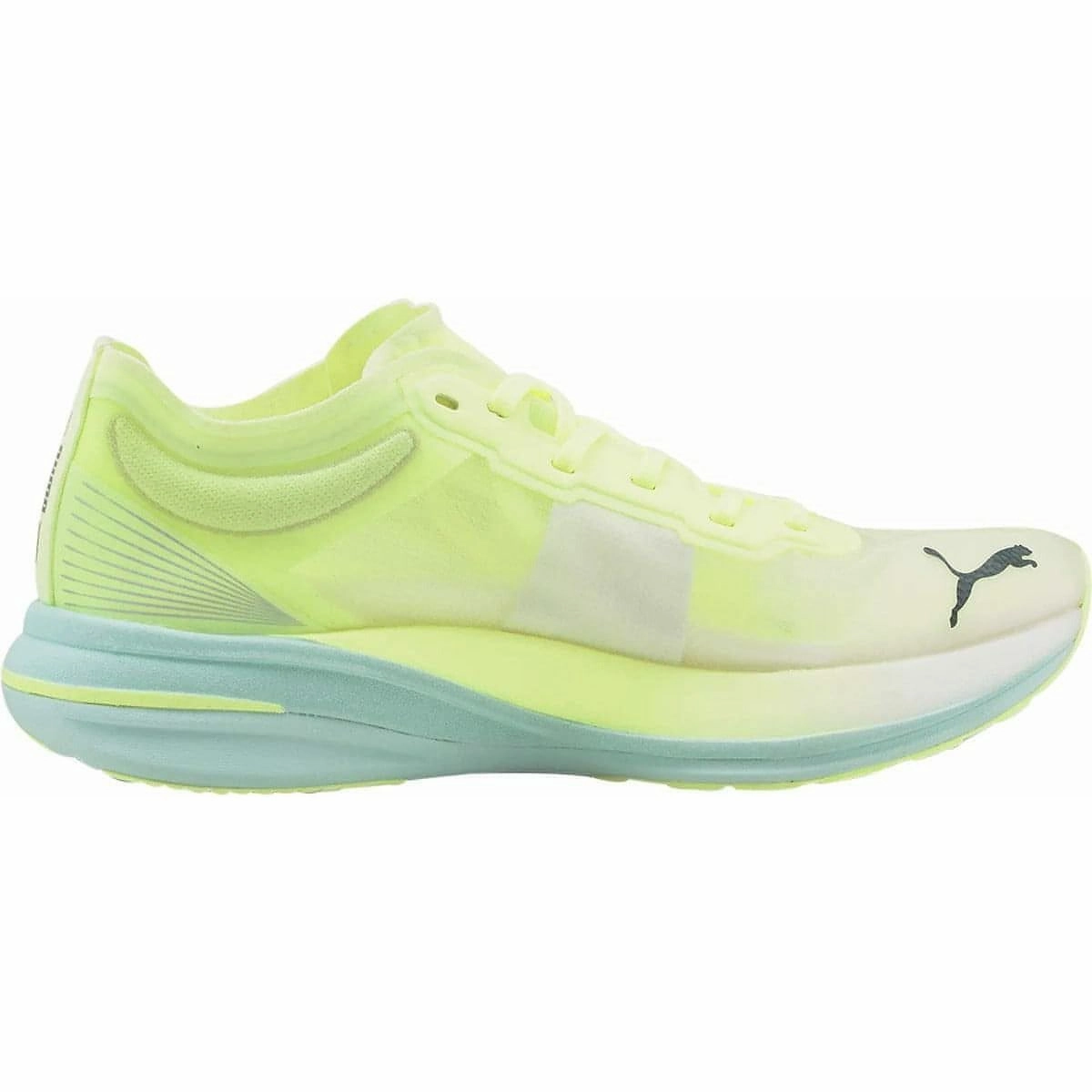 Puma Deviate Nitro Elite Racer Womens Running Shoes - Yellow Arch Lock Tech Non Restrictive Toe Cap