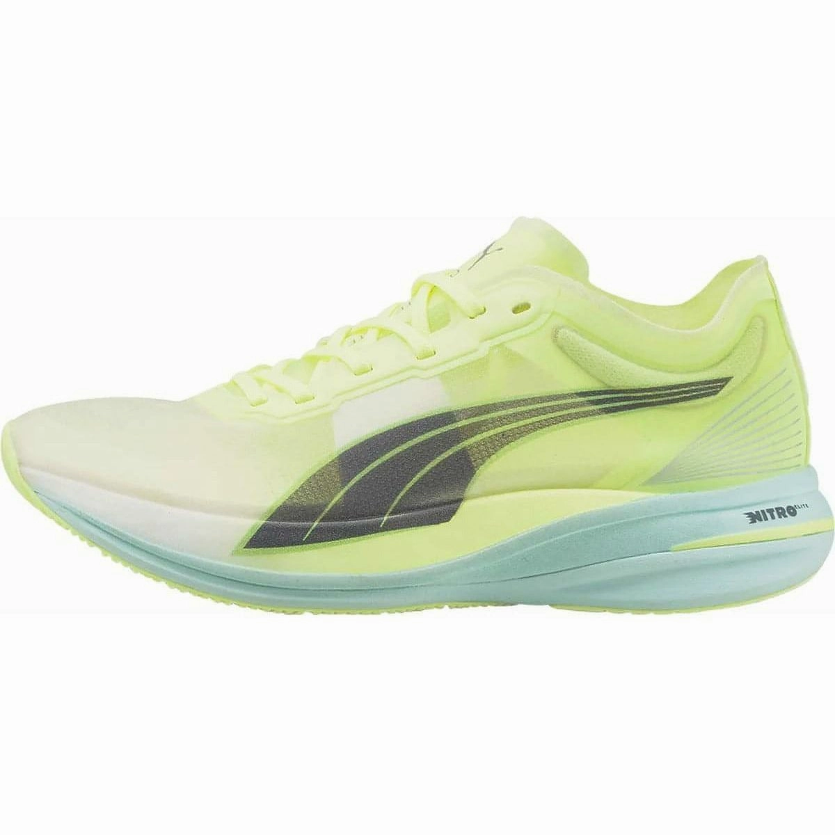 Puma Deviate Nitro Elite Racer Womens Running Shoes - Yellow Comfortable Midfoot